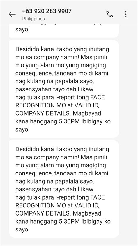 Harassment of pesohere lending agent.